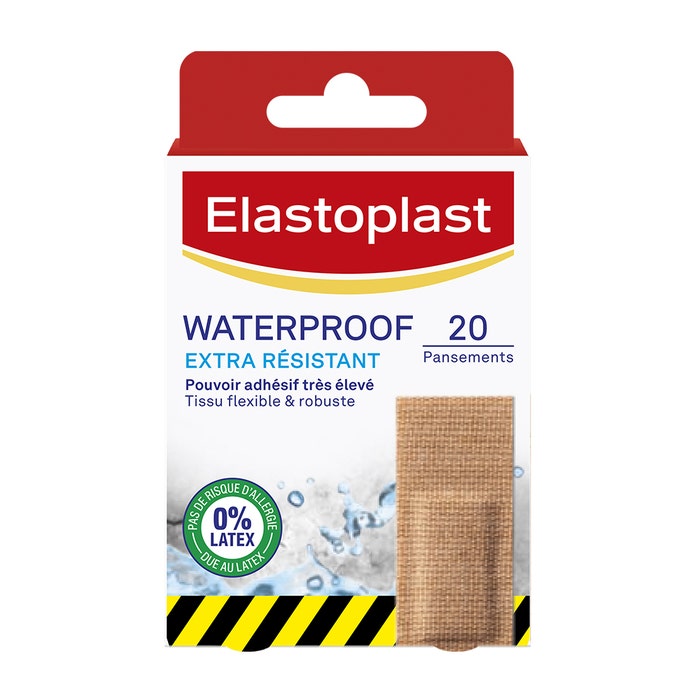 Waterproof Extra Résistant Plasters x20 1 size Elastoplast