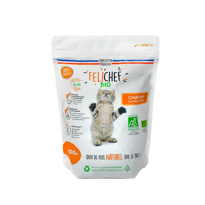 Bioes cereal-free croquettes 800g Felichef for Kitten Sauvale Production