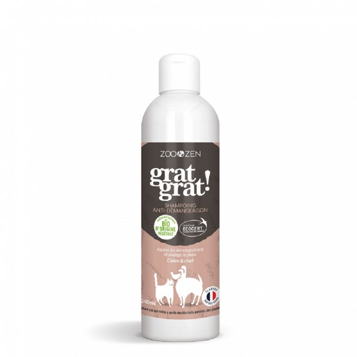 Organic anti-itching shampoo 240ml Dogs and cats Zoo&Zen