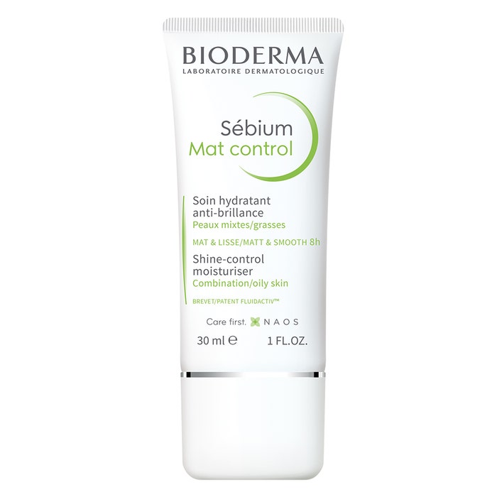 Bioderma Sebium Mat Control Shine Control Moisturiser Peaux mixtes à grasses 30ml