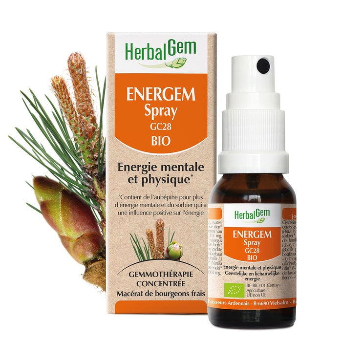 Energem Organic Spray 15ml Complexes De Gemmotherapie Herbalgem