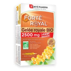 Organic Royal Jelly 2500mg 20 ampoules Forté Royal Forté Pharma