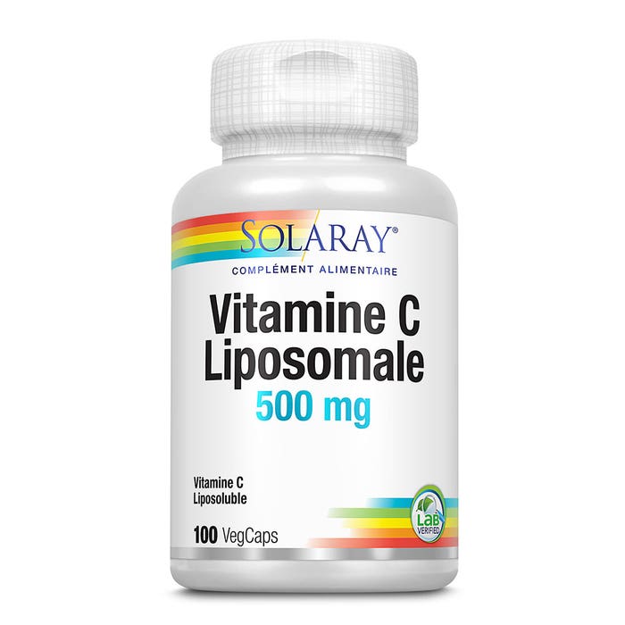 Vitamin C Liposomal 500 mg 100 vegetarian capsules Solaray