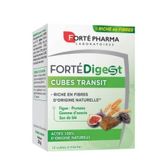 Forté Pharma Forté Digest Forte Lax 12 Cubes Transit Riche en Fibres x12
