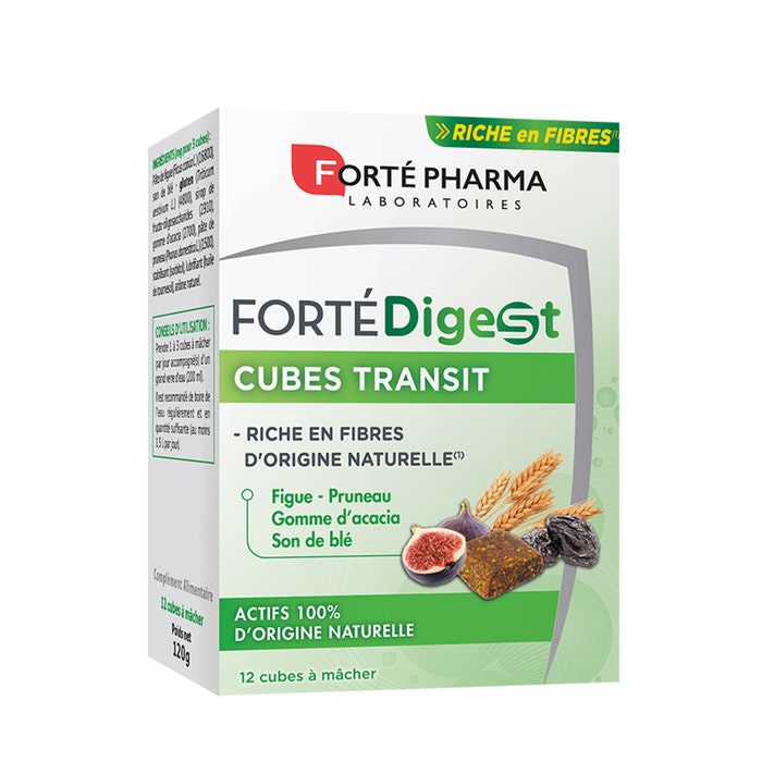 Forte Lax 12 Cubes Transit x12 Forté Digest Riche en Fibres Forté Pharma