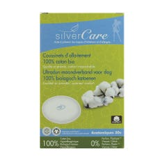 Silver Care Organic cotton milk feeding pads x30