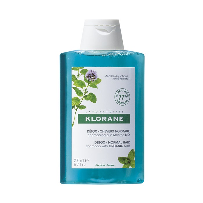 Anti Pollution Detox Shampoo 200ml Menthe Aquatique Bio Klorane