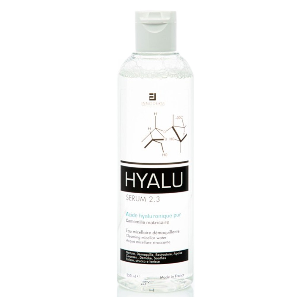INNODERM HYALU2.3 Mizellenwasser – Mit Hyaluron & Melatonin, 200 Ml – Sanfte Reinigung & Feuchtigkeit Für Gesicht & Augen