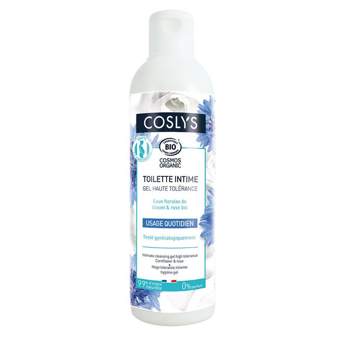High tolerance organic intimate cleansing gel 230ml Coslys