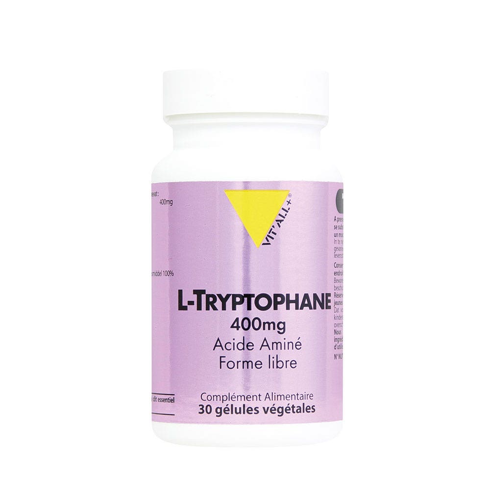 Vit'All+ L-tryptophan 400mg 30 gélules végétales 30 gélules végétales