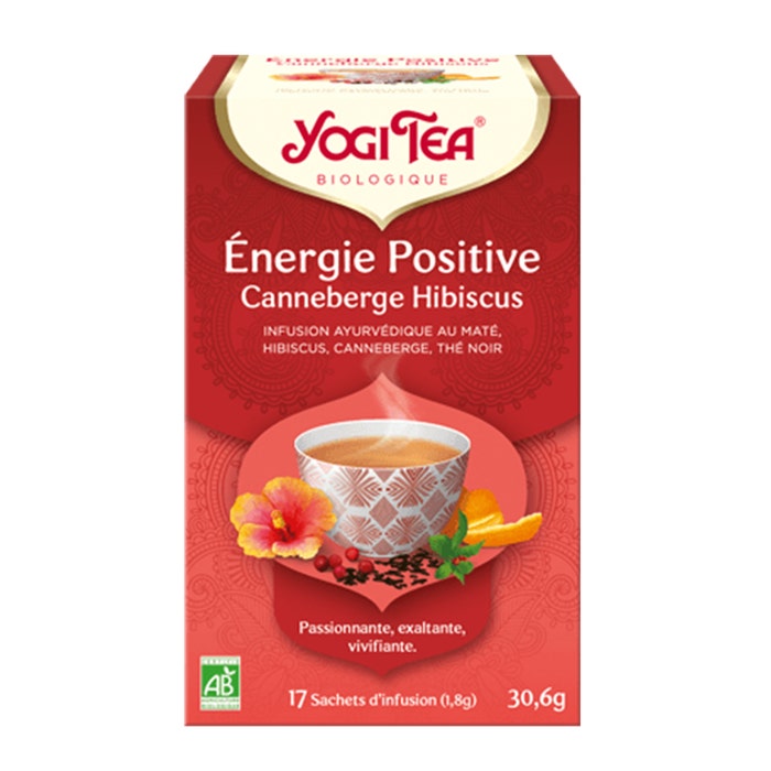 Energy Positive Cranberry Hibiscus 17 Sachets Yogi Tea