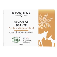Bio Since 1975 Savon De Beaute Au Lait D'ânesse Bio 100g