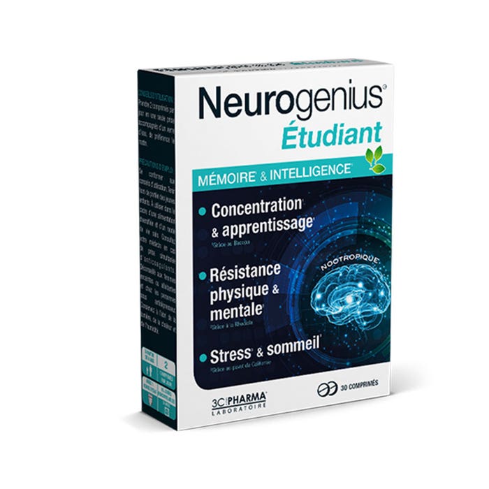 3C Pharma Neurogenius NEUROGENIUS® Etudiant 30 tablets