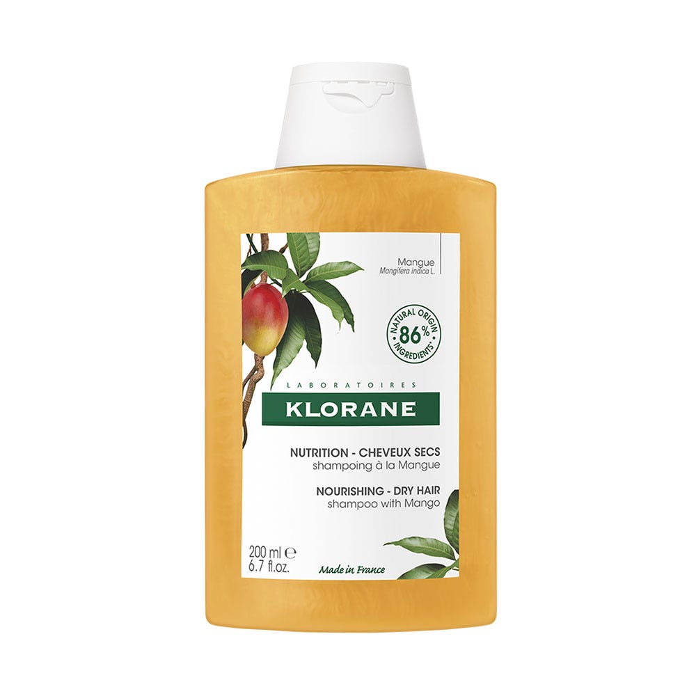 Klorane Mango Nourishing Treatment Shampoo With Mango Butter Cheveux secs 200 ml