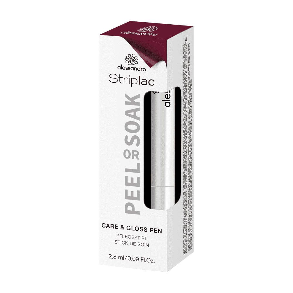 Alessandro Striplac Care &amp; Gloss Pen Peel Or Soak felt-tip pen 2.8ml