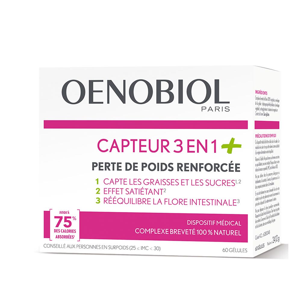 Oenobiol Slimming Fat Absorber 3-in-1 60 capsules - Easypara