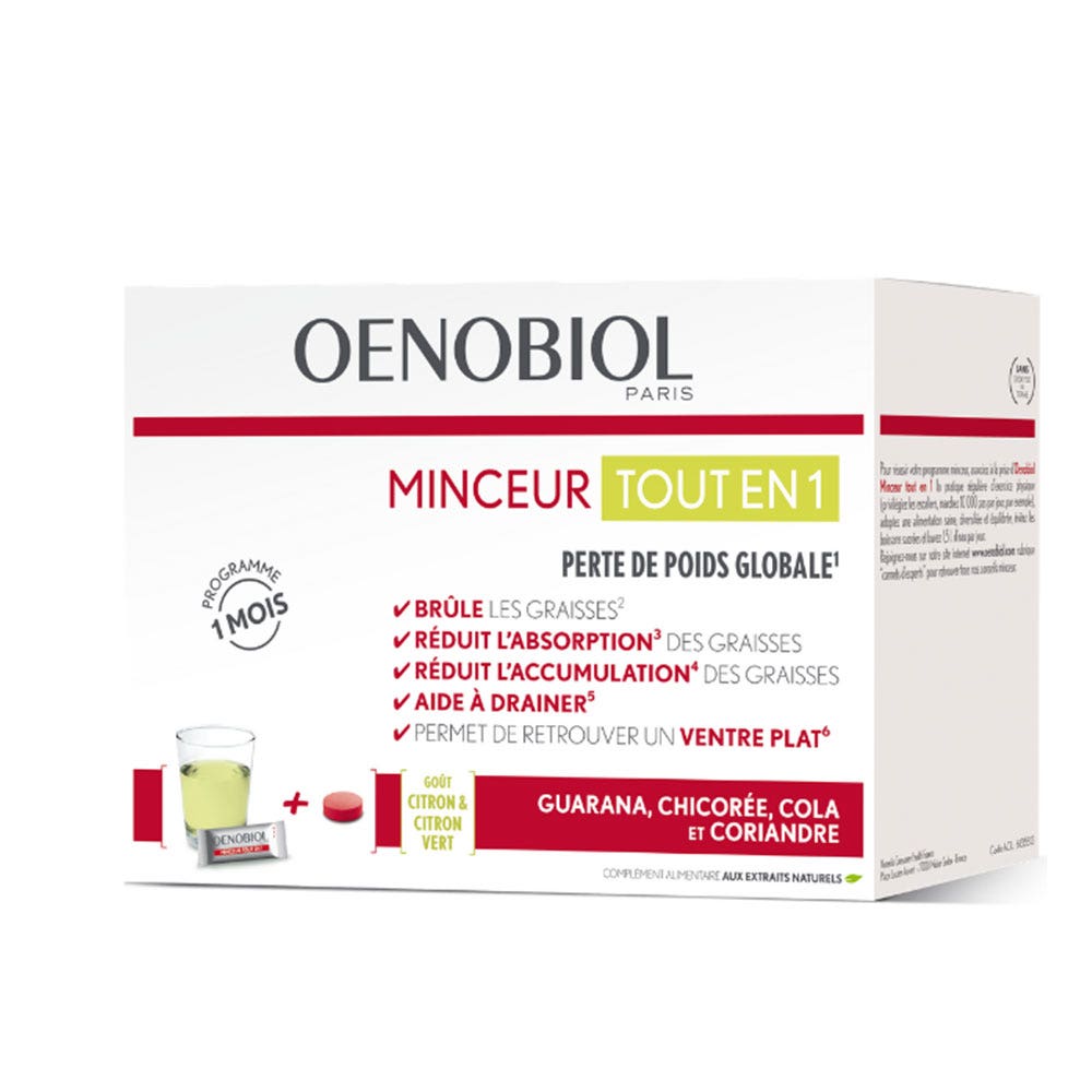 Oenobiol Slimming All In 1 30 Sticks + 60 Tablets