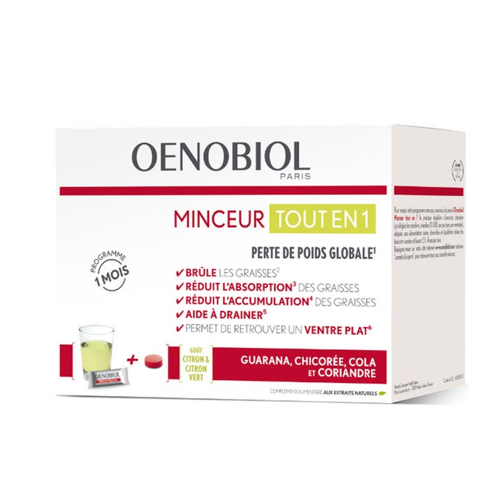 Oenobiol Minceur All In 1 30 Sticks + 60 Tablets