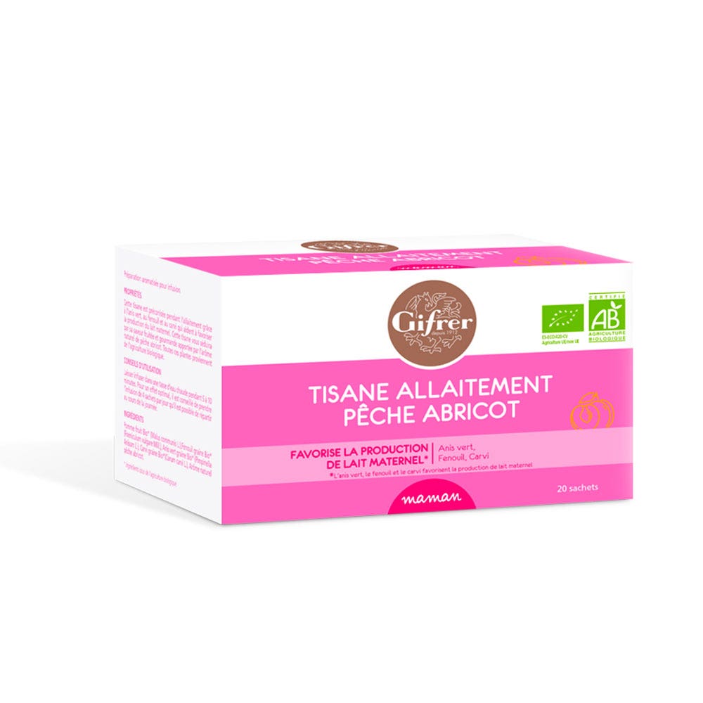 Gifrer Breastfeeding Herbal Tea Peach Apricot 20 teabags Easypara