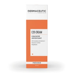 Dermaceutic C25 Cream C25 Cream Antioxydant Concentrate Prévenir 30ml