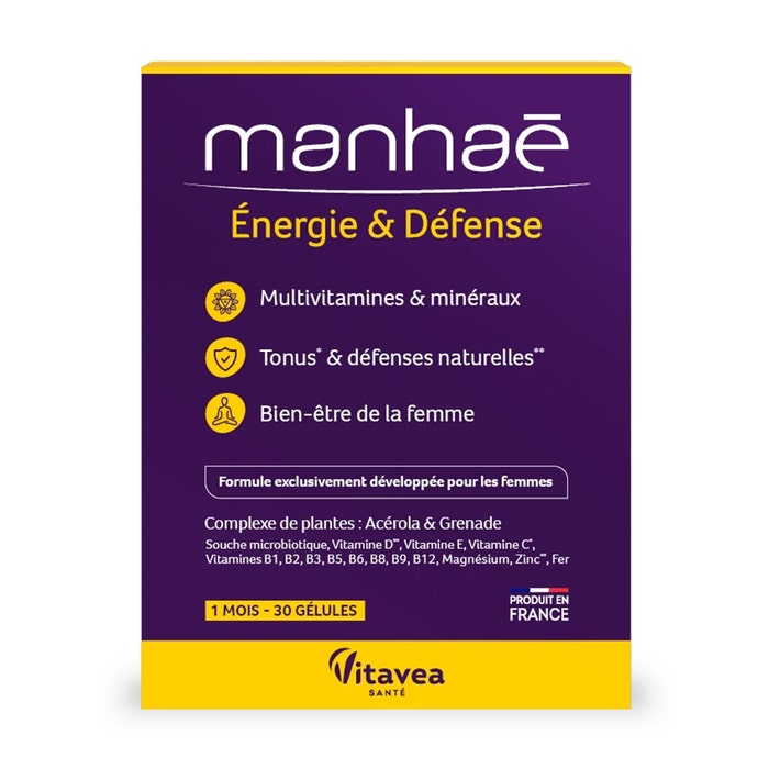 Energy and defence 30 capsules Manhaé