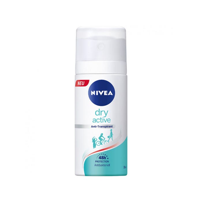48h Dry Active Deodorant Spray 35ml Femme Nivea