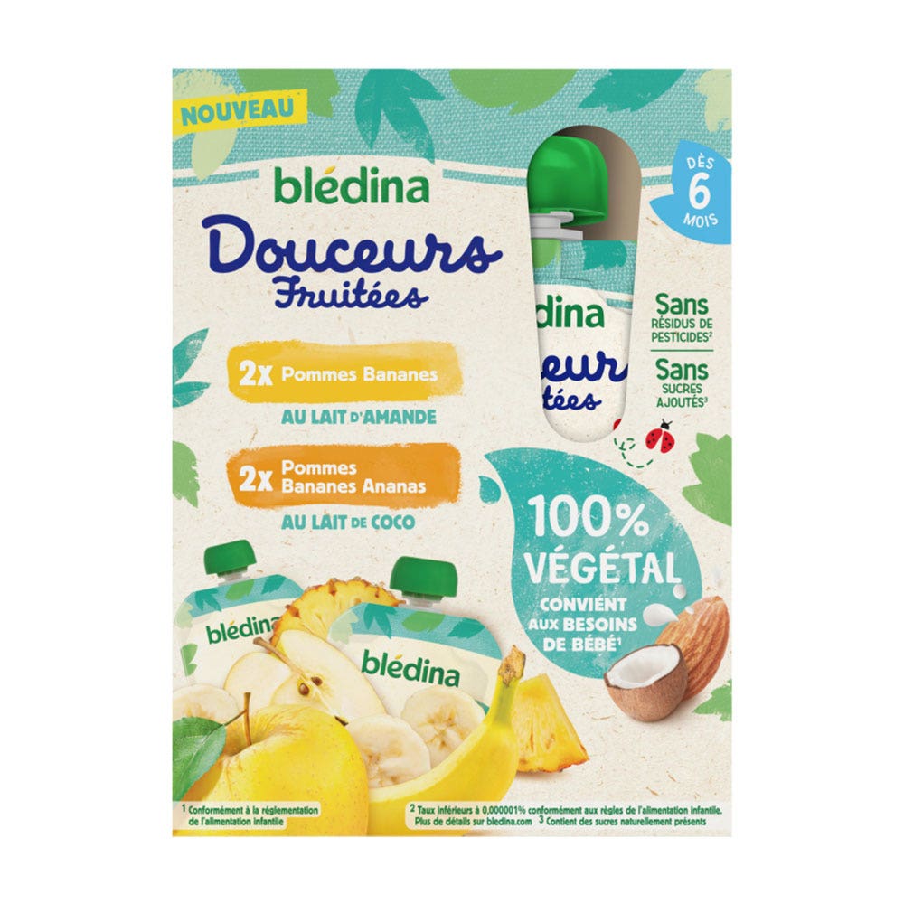 Blédina Multivariate vegetable gourds From 6 months 4x90g