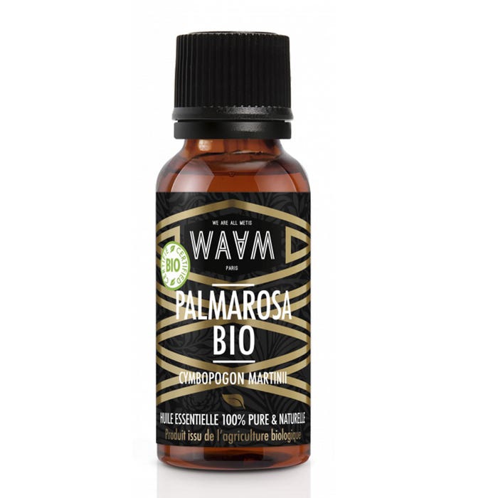 Organic palmarosa essential oil 10ml Waam
