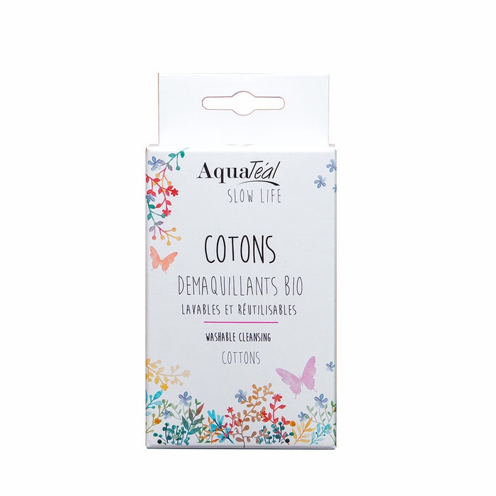 Aquateal Bioes washable make-up remover pads Aquateal pack of 6 cotton pads
