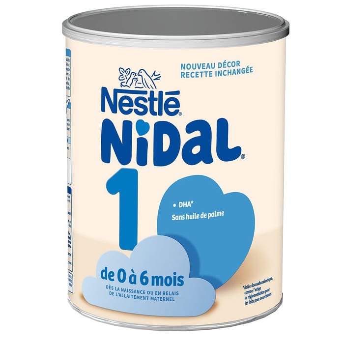 Milk Powder 1 800g Nidal 0-6 months Nestlé