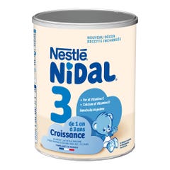 Nestlé Nidal Nidal Growth 3 Baby Powder Milk 1-3 Years Old 1-3 Ans 800g