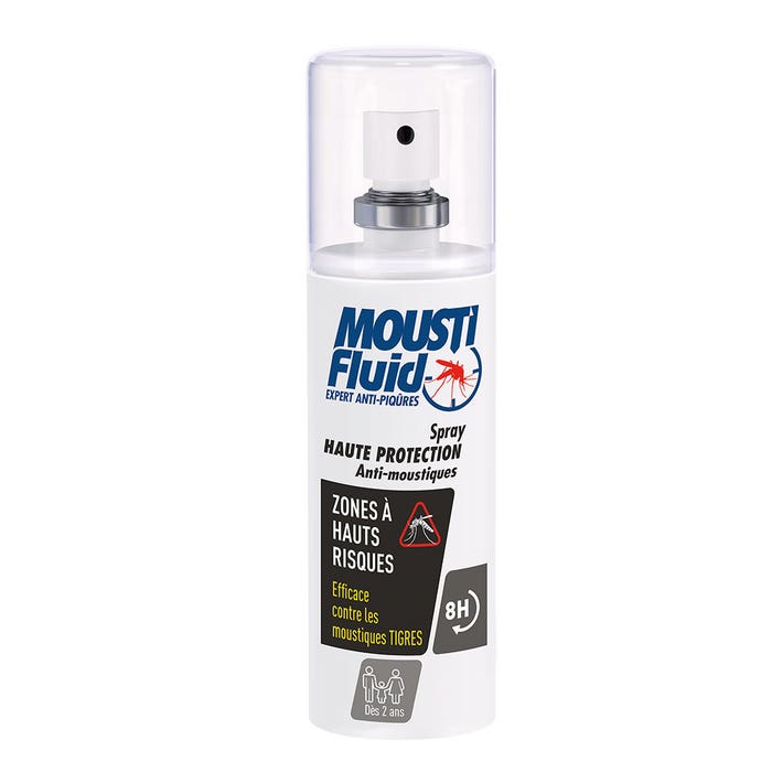 Moustifluid High Protection Mosquito Repellent Lotion 100ml Zone A hauts Risques Des 2 Ans Moustifluid