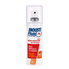 Moustifluid Spray haute protection antimoustiques Zones tropicales et à risques 100ml