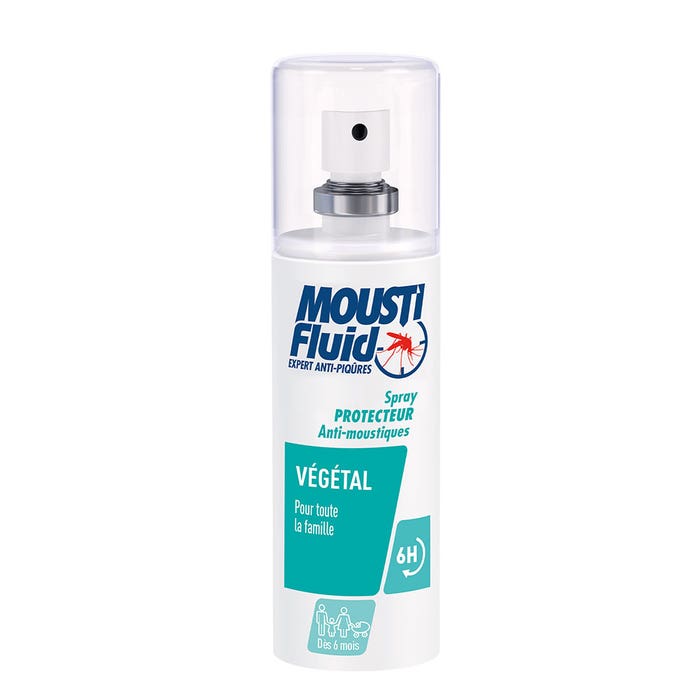 Plant-based mosquito repellent spray 75ml for the entire family Moustifluid