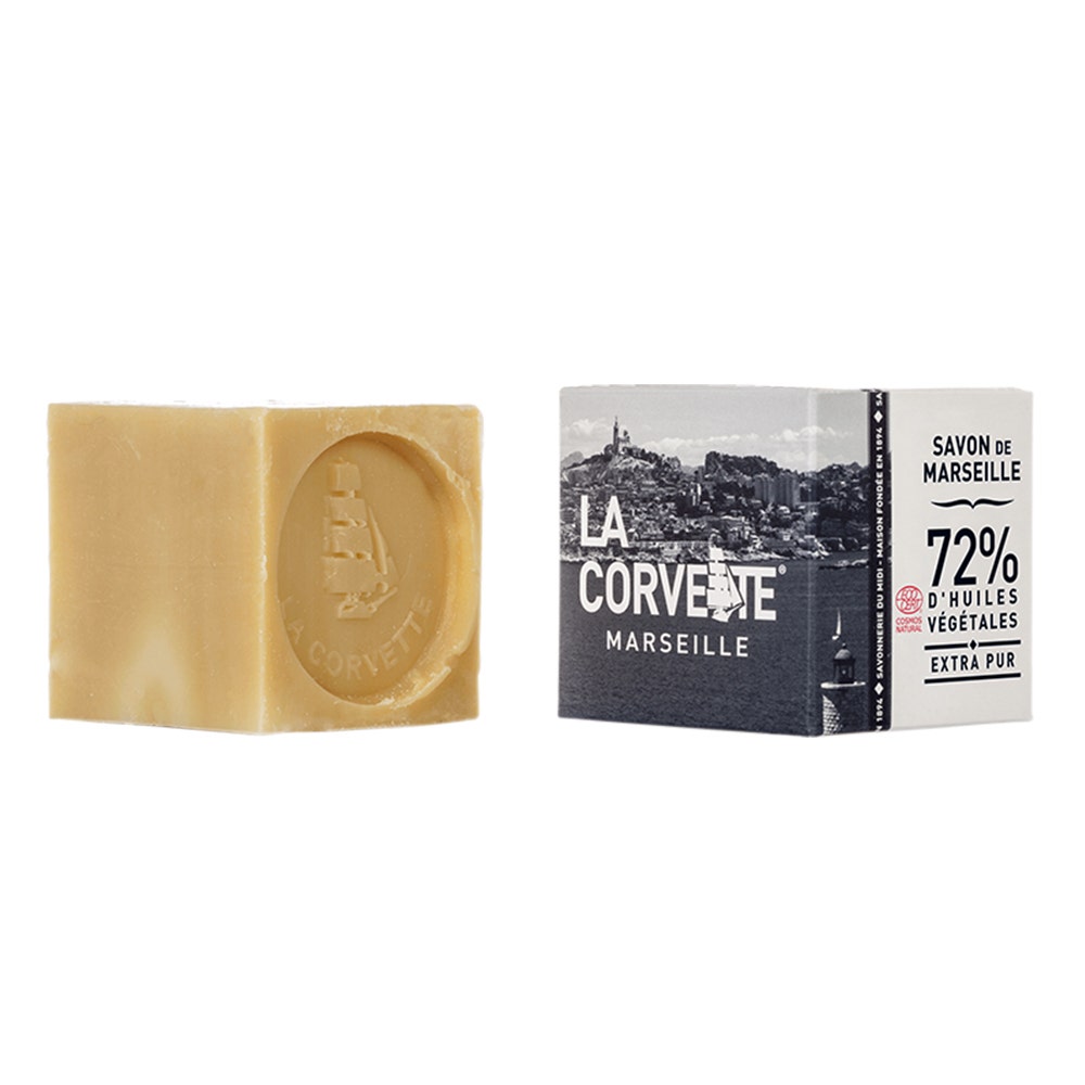 La Corvette Cube of EXTRA PUR Marseille Soap 200g