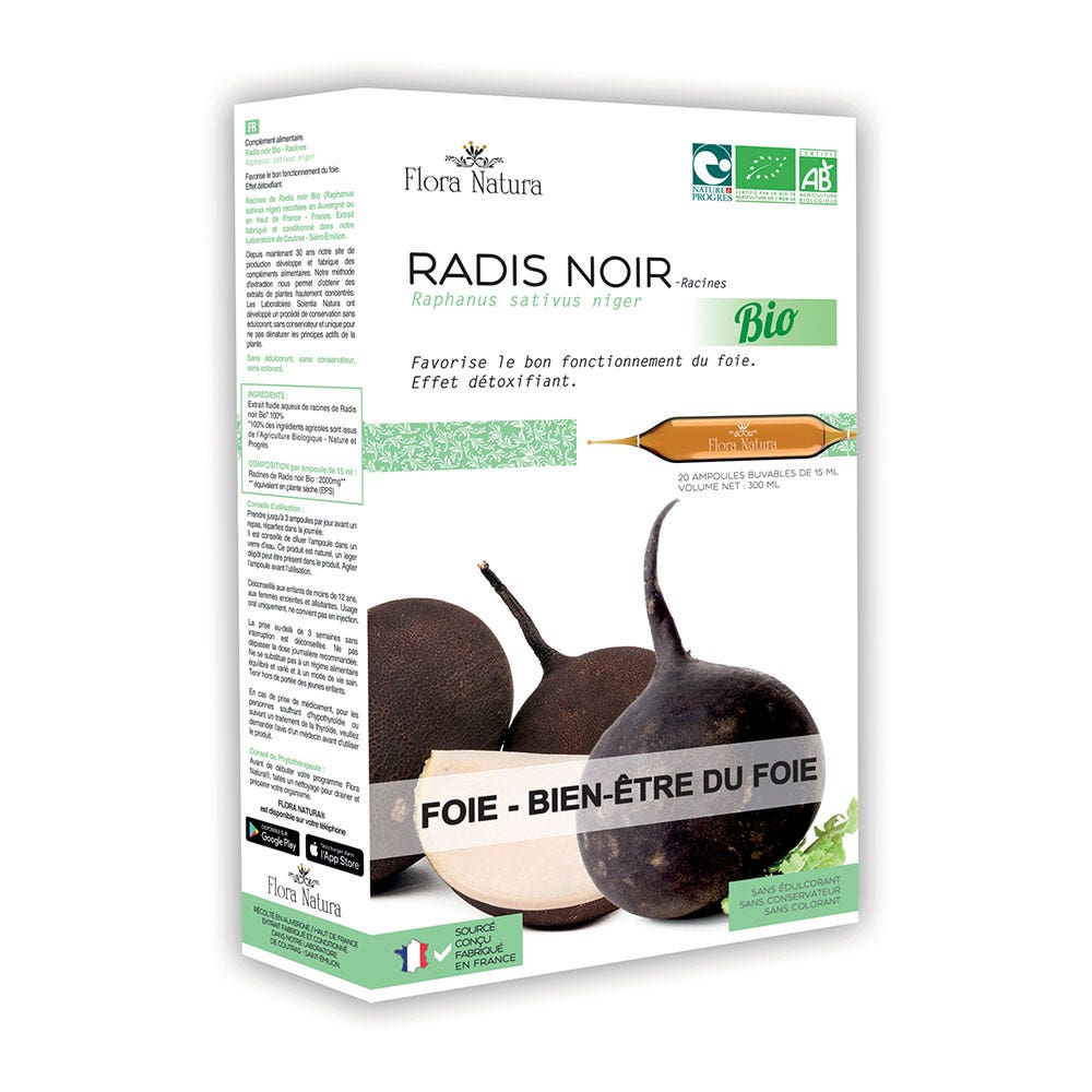 Flora Natura Organic Black Radish 20 ampulas