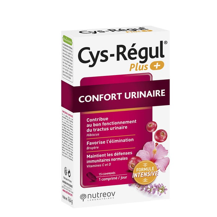 Urinary Comfort 15 tablets Cys-Regul Plus Formule Intensive Nutreov