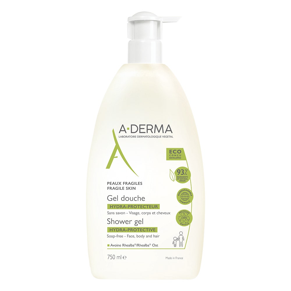 ADerma The Essentials Hydra Protective Shower Gel 750ml Easypara