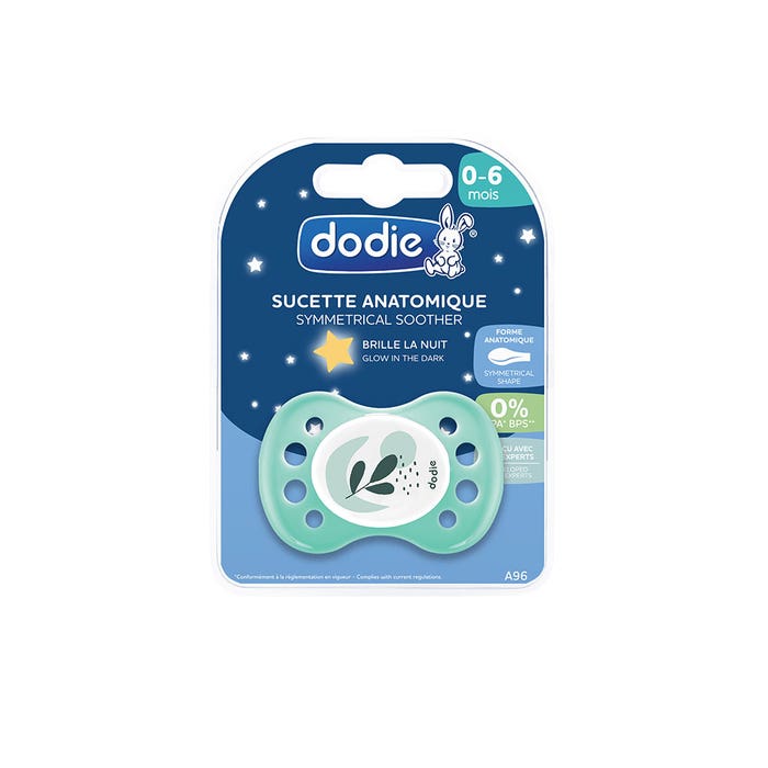 Anatomical soother Night From 0 to 6 months Dodie