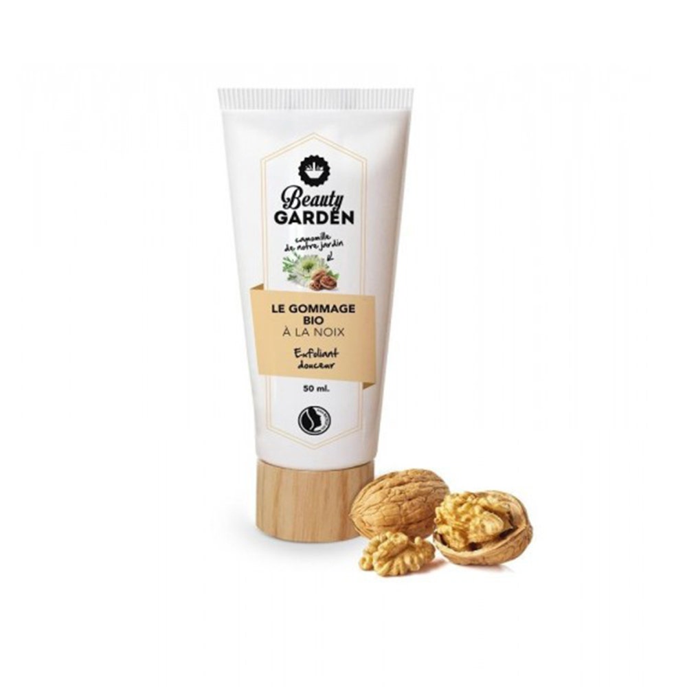 Beauty Garden Organic walnut Scrubs - Gentle exfoliator - Tube 50ml