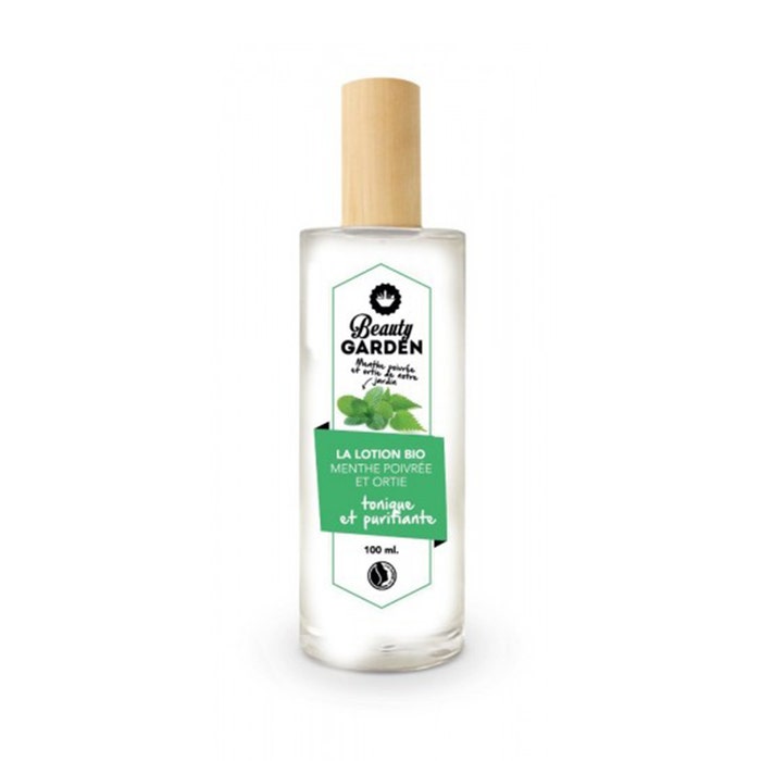 Beauty Garden Organic peppermint & Nettle lotion - Toning and purifying 100ml