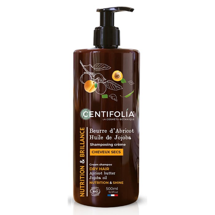 Creamy Dry Hair Shampoo Apricot Butter / Jojoba Oil 500ml Shampooings Centifolia