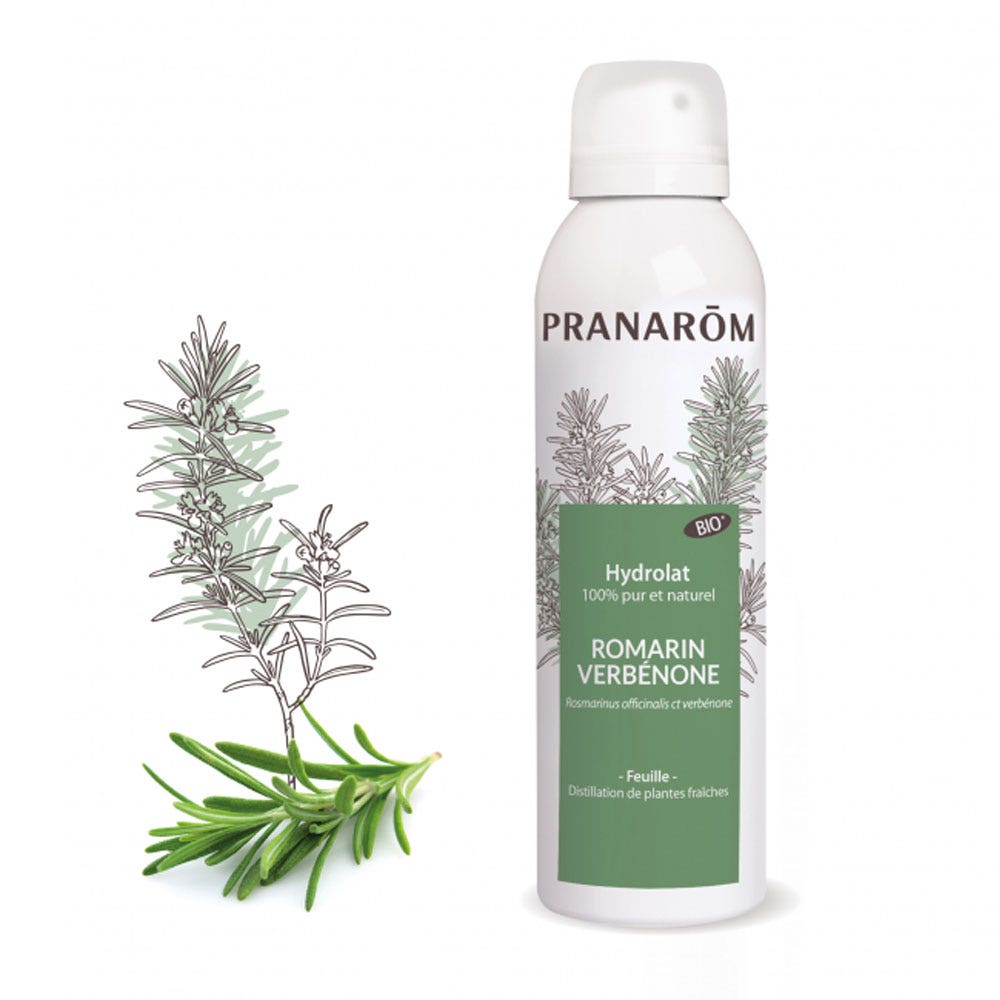 Pranarôm Les Hydrolats ORGANIC ROSEMARY VERBENONE hydrosol Peaux à Imperfections 150ml