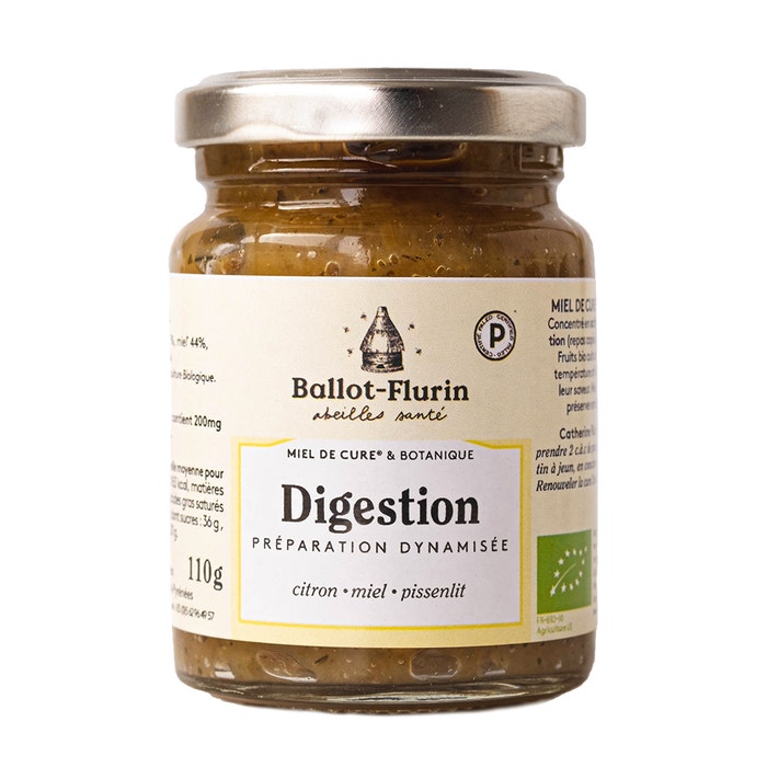 Cure and Botaniste Digestion honey 110g Ballot-Flurin