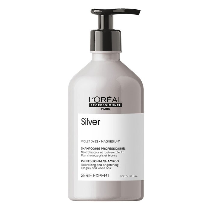 Whitening shampoo for grey and white hair 500ml Silver L'Oréal Professionnel