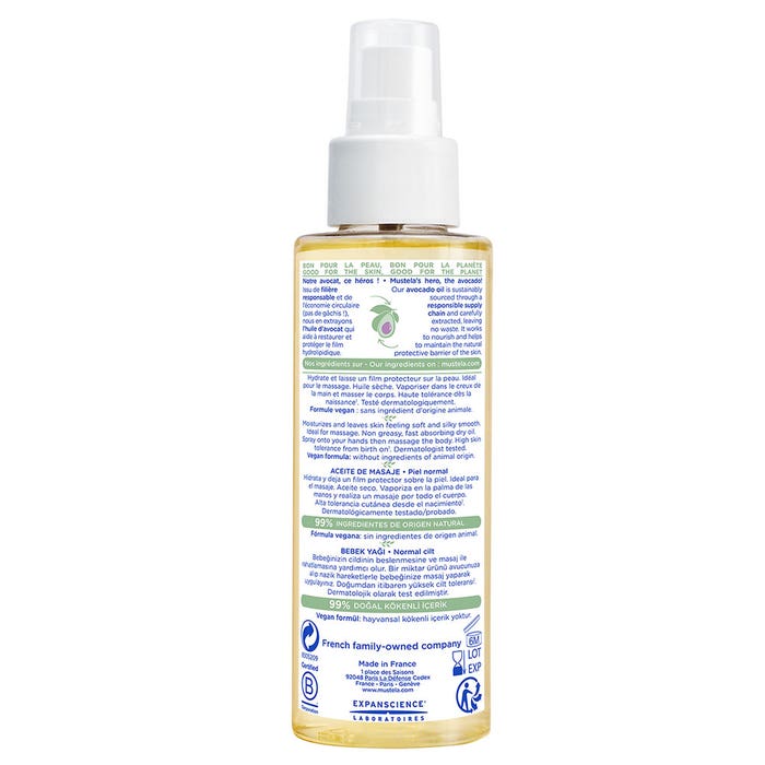 Mustela Baby Massage Oil 100ml Mustela Baby Massage Oil 100ml