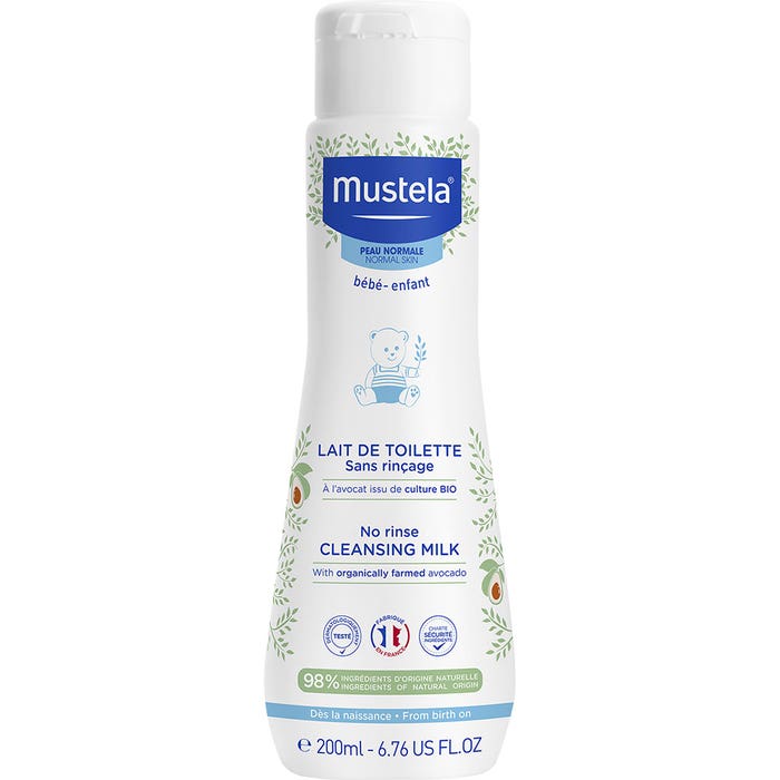 No-Rinse Cleansing Milk for Normal Skin 200ml Mustela
