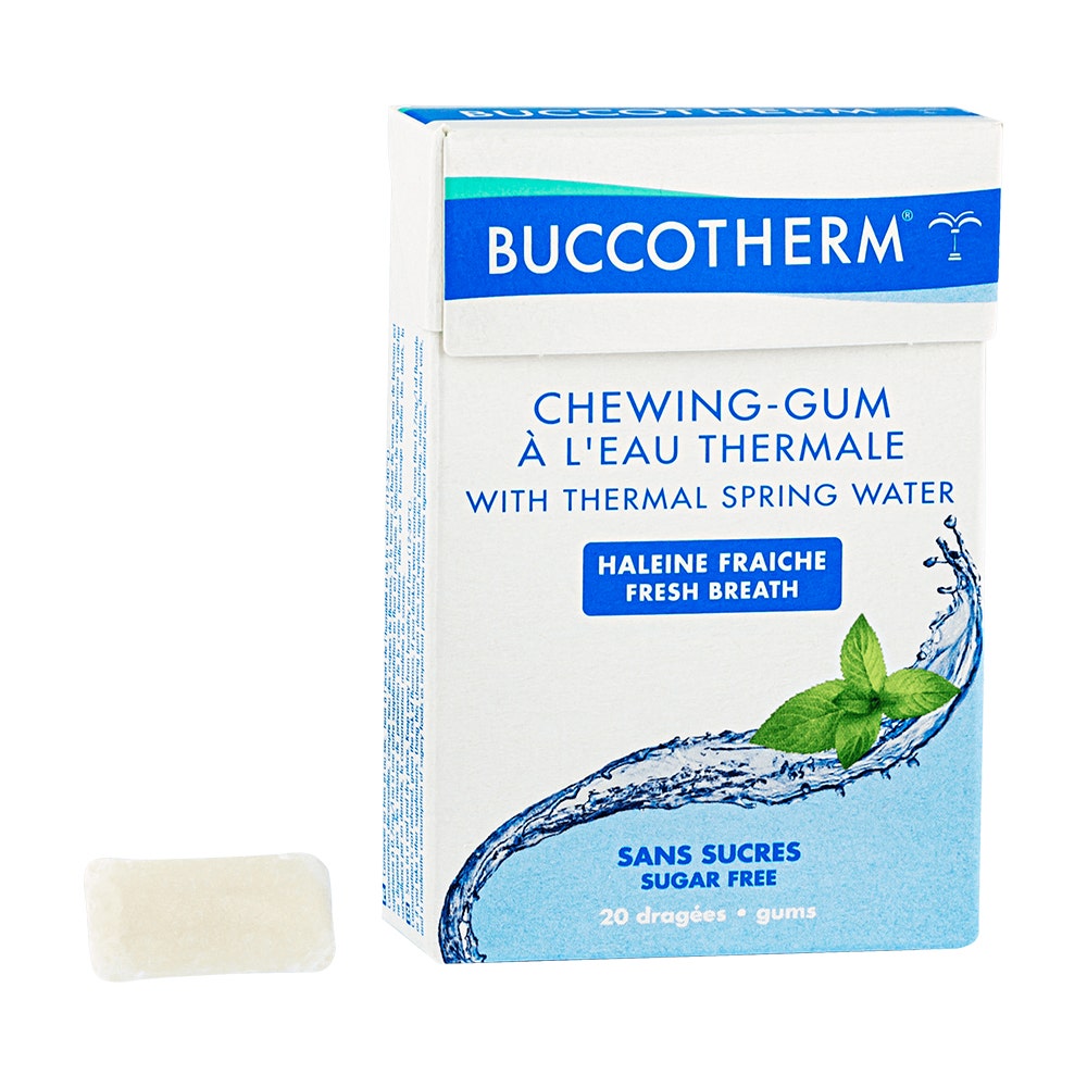 Buccotherm Buccother Sugar Free Chewing-gums Thermal Water Strong Mint Flavour X 20 Gums
