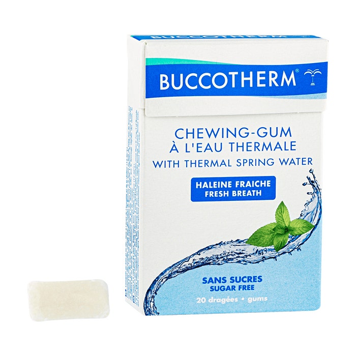 Buccother Sugar Free Chewing-gums Thermal Water Strong Mint Flavour X 20 Gums Buccotherm