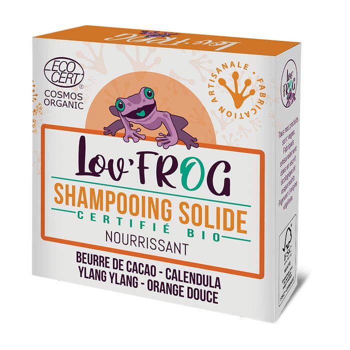 Nourishing Solide Shampoo with Organic Certification 50g Lov'Frog